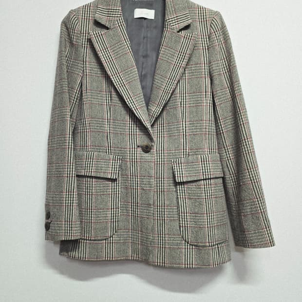 jj지고트 체크 패턴 자켓 55