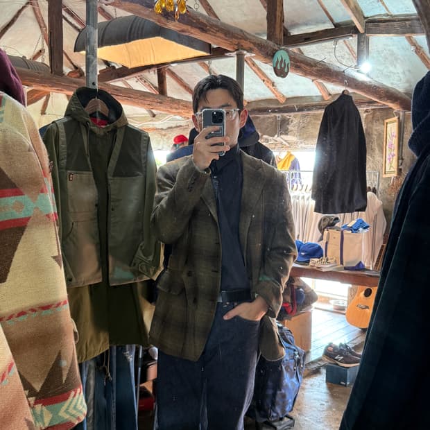 폴로랄프로렌 Polo Ralph Lauren 울 트위드 노퍽 재킷