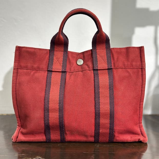 Old HERMES Furuto Tote Red 