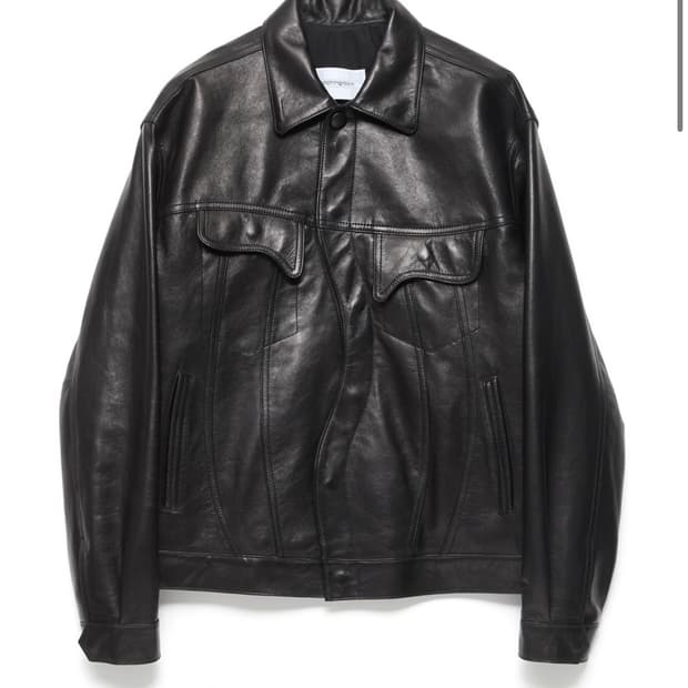 해칭룸  Melting Trucker Jacket Lamb Skin