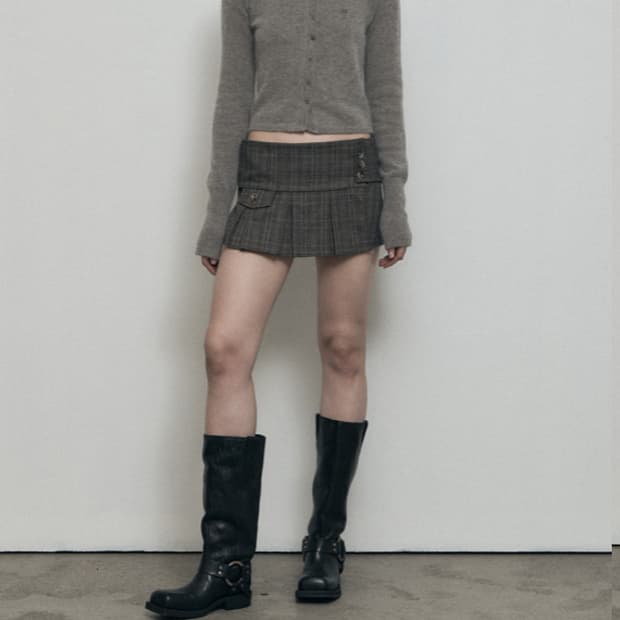 보헤미안서울 플리츠랩스커트