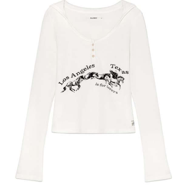 TEXAS WAFFLE LONG SLEEVE (WHITE)