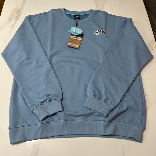 [XL] 노스페이스 제주 삼다수 스웨트셔츠 블루 새상품