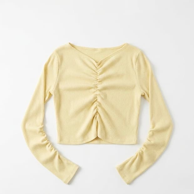 [빠른배송] 옐로우 셔링 니트