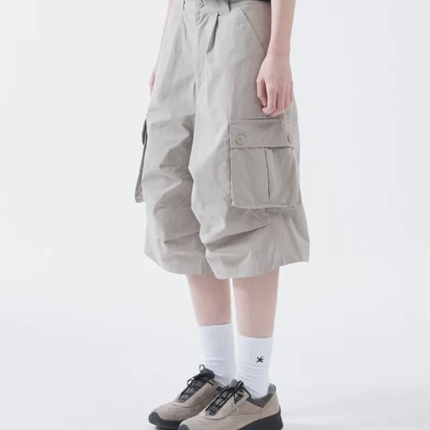 TCM easy cargo half pants (grey beige)