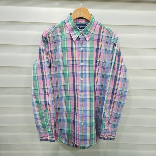 랄프로렌 체크셔츠- L