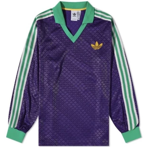 아디다스 아디컬러 헤리티지 70S 빈티지 롱슬리브 긴팔 티셔츠 퍼플 IB