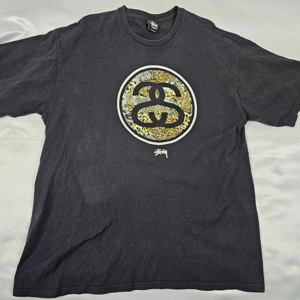 스투시빅로고반팔티