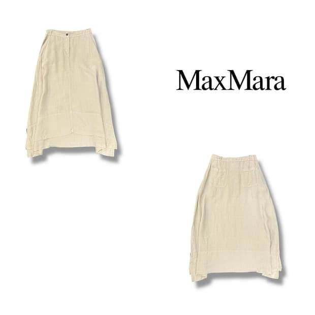  막스마라 린넨 롱스커트 y12697