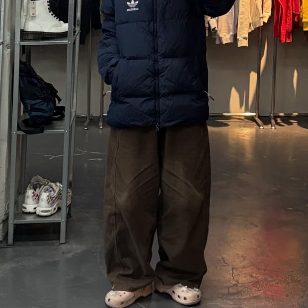 아디다스 SST 네이비 다운패딩 A3051