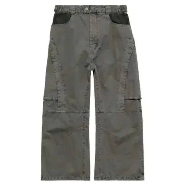 3 폴리테루 보더 팬츠 베이지