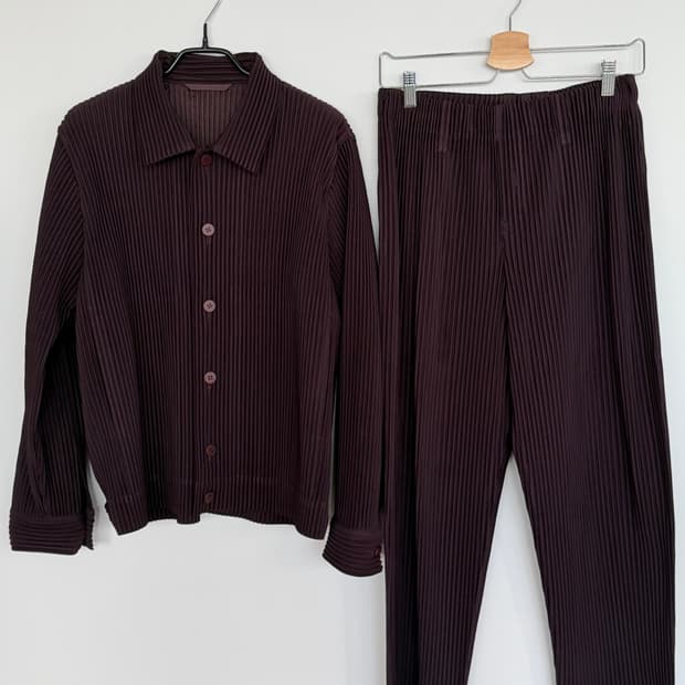 옴므플리세 셋업 퍼플컬러 (희귀컬러)