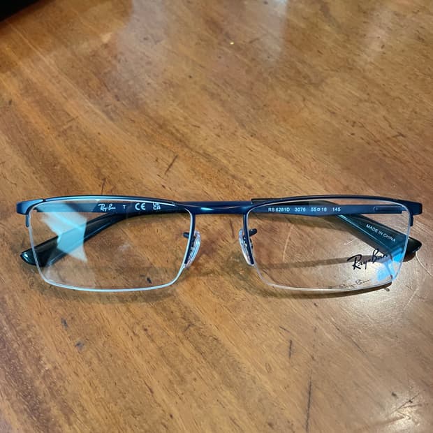 (새상품/풀박스) 레이밴 반무테 안경