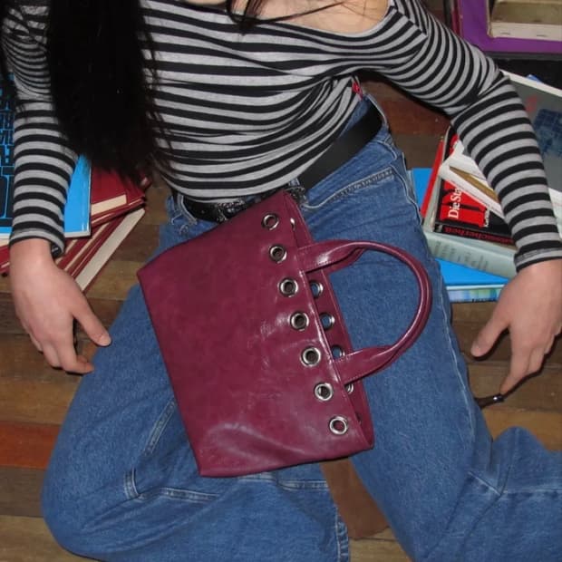 필인더블랭크 가방 Sunday Tote Bag (plum)