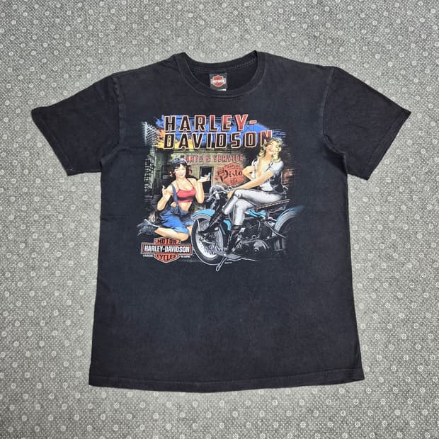 [L] 할리데이비슨 핀업걸 티셔츠 -361