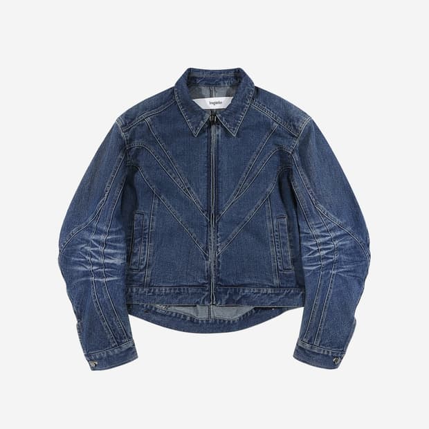 [L] 르수기아뜰리에 데님 바이커 자켓