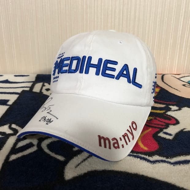 핑골프 메디힐골프단 프로골퍼모자/캡/안지현프로 싸인모자