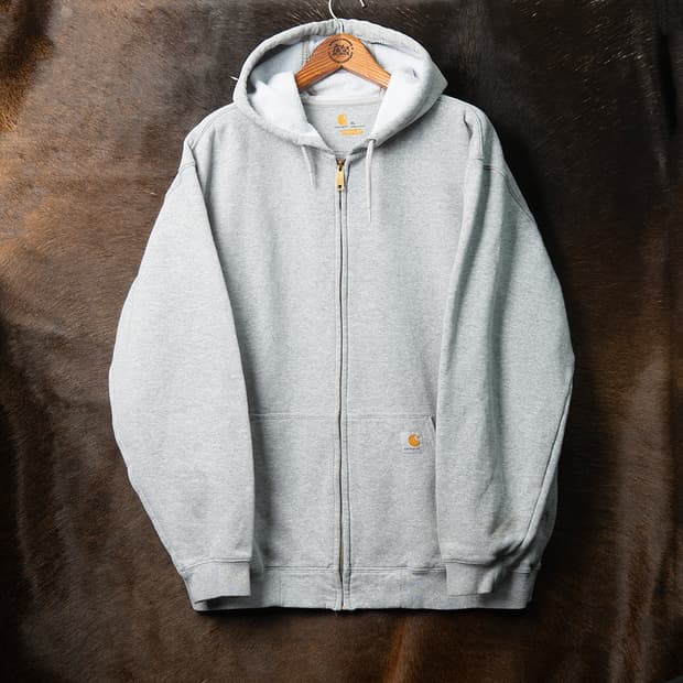 [XL] 칼하트 K122 미드웨이트 후드집업 헤더 그레이 