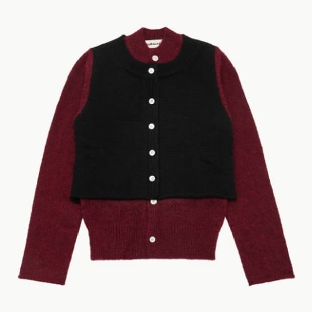 나마체코 레이어드 가디건 m사이즈