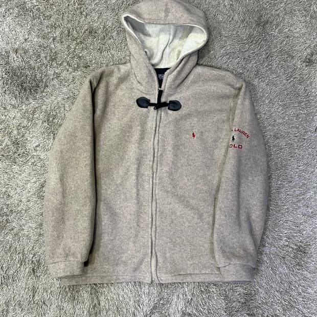 폴로 후리스 후드집업