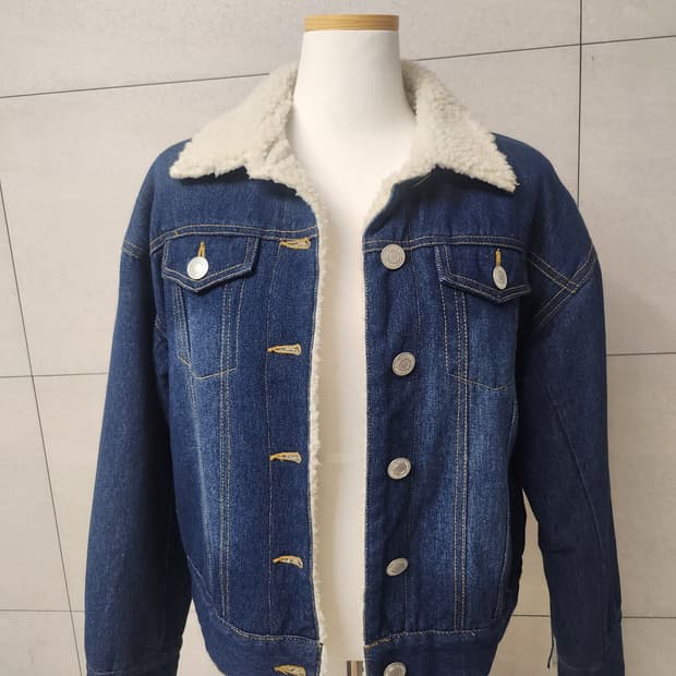 여성 일본 빈티지 양털 청자켓