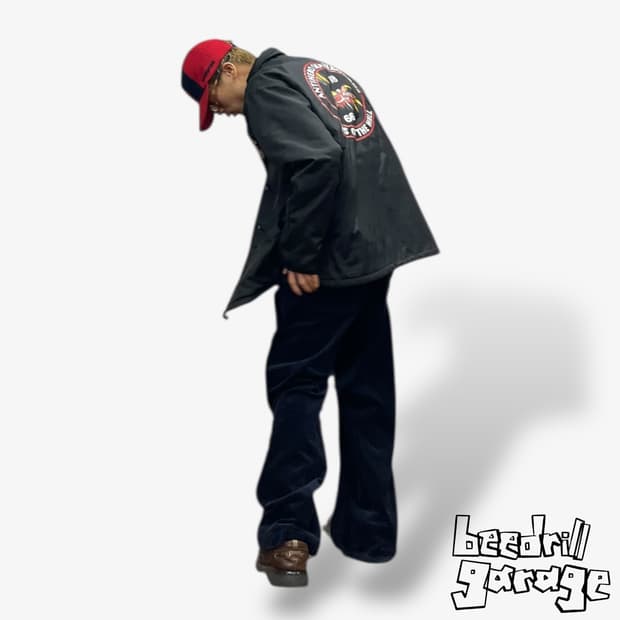 유니클로 꼼뜨와데꼬또니에 와이드 코듀로이 팬츠 네이비