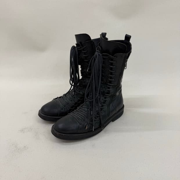 Ann demeulemeester / triple lace boots 