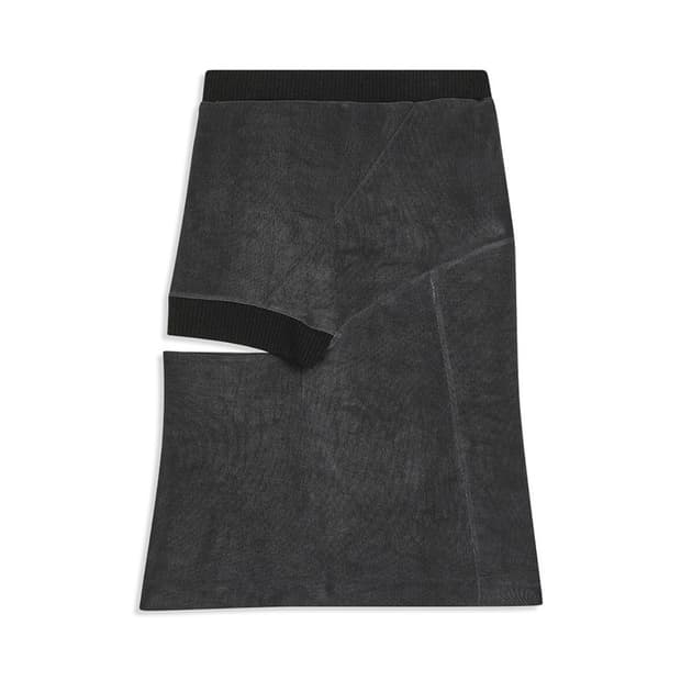 PANEL CUTOUT SKIRT, CHARCOAL
