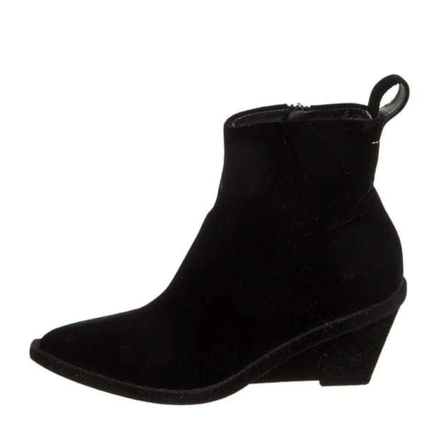 MM6 Maison Margiela 벨벳 앵클 부츠
