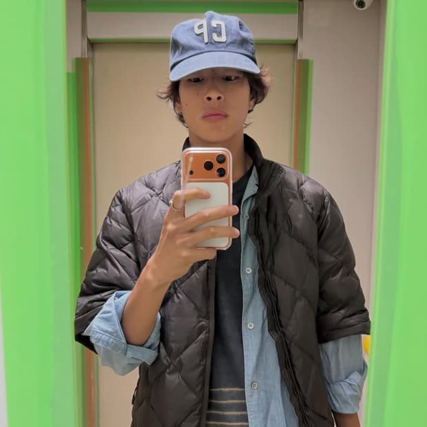 (홍태준) 하이킹패트롤 경량 패딩 브라운