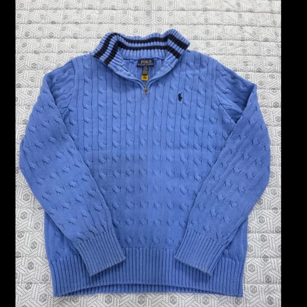 신형 폴로 랄프로렌 반집업 니트 55반