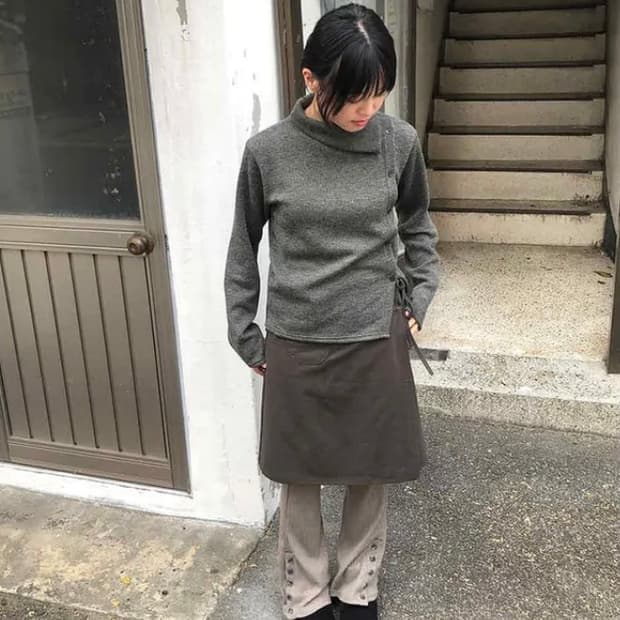 니지 fencing turtleneck tee