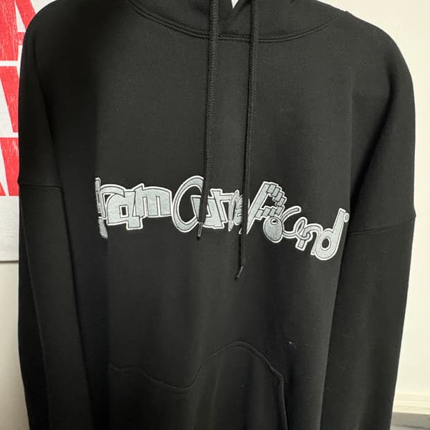 그램아운스파운드 후드티 후드 티셔츠 블랙 L