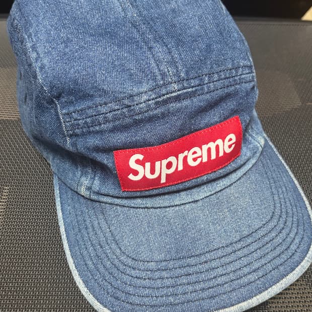 슈프림 데님 캠프캡 18ss