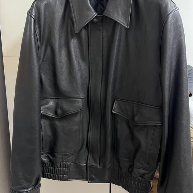 택포39) 쿠어 베지터블 레더 A-2 자켓 L