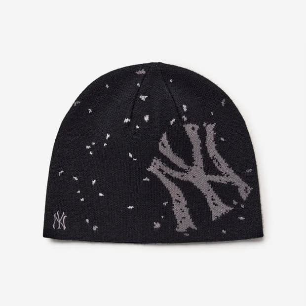 MLB 엠엘비 비니 블랙 아웃도어 그래픽 노립 비니 NY (Black)