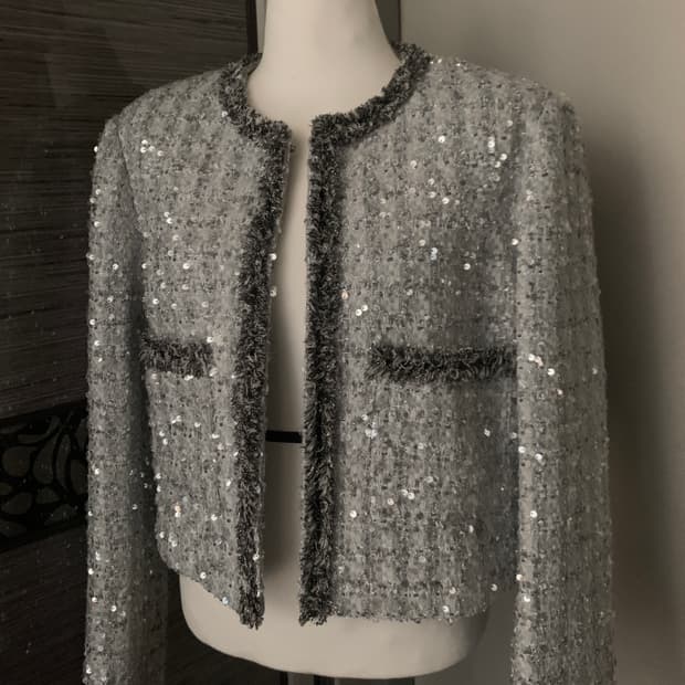 헤더먼트 트위드 자켓