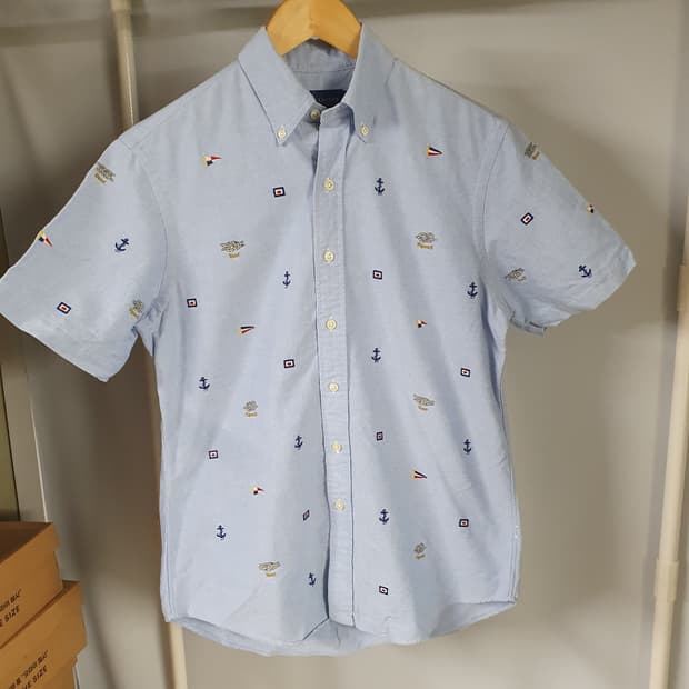 폴로 랄프로렌 자수 반팔 셔츠