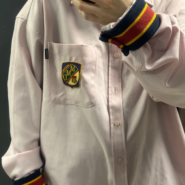 로맨틱 크라운 셔츠 (핑크, M)