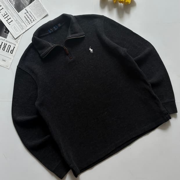 Polo 폴로랄프로렌 차콜 하프 집업