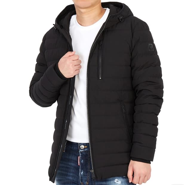 무스너클 풀크레스트 다운 후드 경량패딩 ㅡ95사이즈