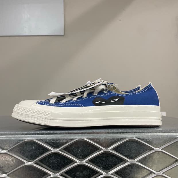 컨버스 x 꼼데 블루 로우 255mm(박스x)(gr-4617)