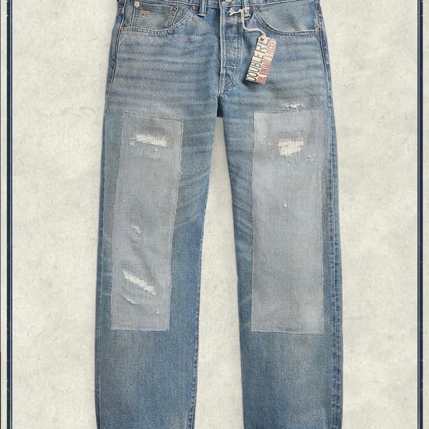 RRL 빈파포 미드랜드 셀비지 진 더블알엘 v5p