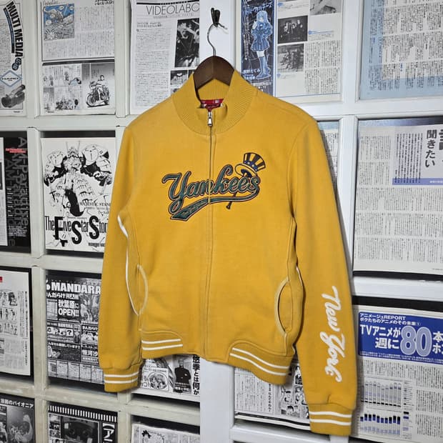 엠엘비 양키스 옐로우 코튼 집업 