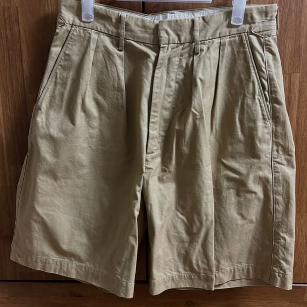 [4] 오라리 워시드 핀스 라이트 치노 와이드 쇼츠