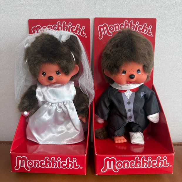 몬치치 웨딩 신랑신부 세트