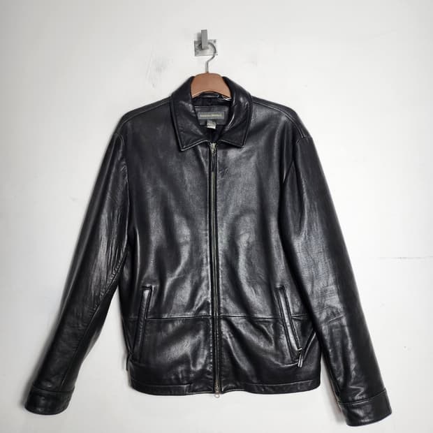 L 바나나리퍼블릭 블랙 레더 자켓