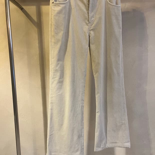 렉토 코듀로이 플레어팬츠 아이보리