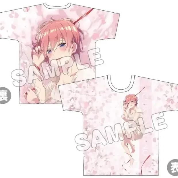 5등분의 신부 풀그래픽 티셔츠 - 나카노 이치카