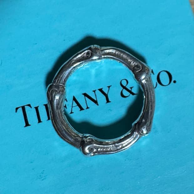 Tiffany 티파니앤코 뱀부 링 12~13호 실버925 90s 빈티지